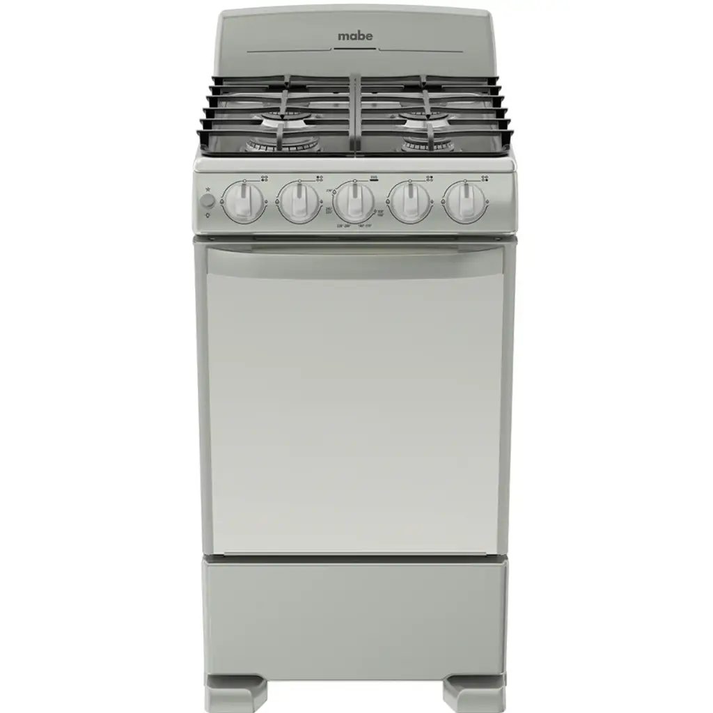 ESTUFA MABE 20 PULGADAS SILVER 4 HORNILLAS EM5043BFISO 252001476