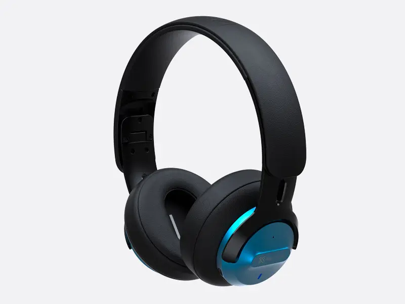 AUDIFONOS KLIP XTREME HDPN WLS BT ANCC OVER EAR BLUETOOTH 44HRS AZUL ANC-KNH-750BL