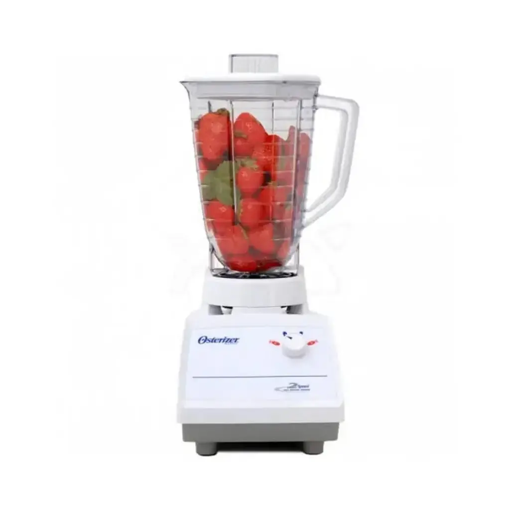 LICUADORA TRADICIONAL OSTER BLANCA 2 VELOCIDADES PERILLA JARRA PLASTICA POTENCIA DE 800W 4170