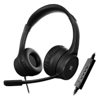 AUDIFONOS KLIPXTREME KCH 510 USB CON MICROFONO COLOR NEGRO AUD-KLX-KXH510
