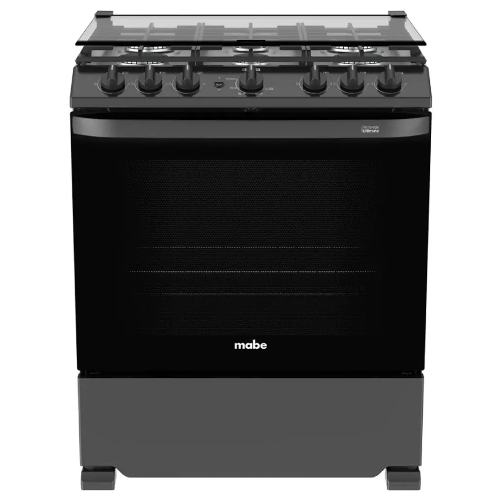 ESTUFA MABE 30 PULGADAS NEGRA 6 HORNILLAS EMH7602JBS0 757638400756