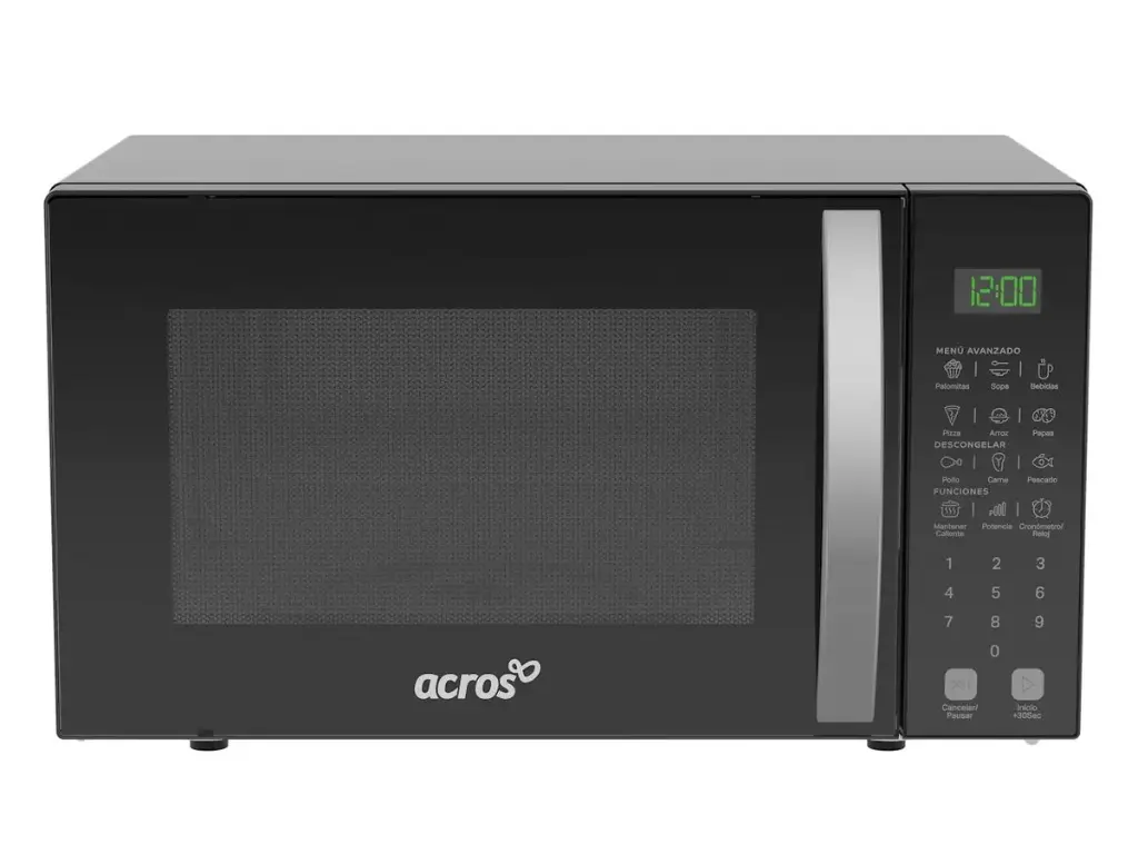 HORNO MICROONDAS ACROS 0.7 PIES NEGRO PANEL DIGITAL MOD. AM1807B