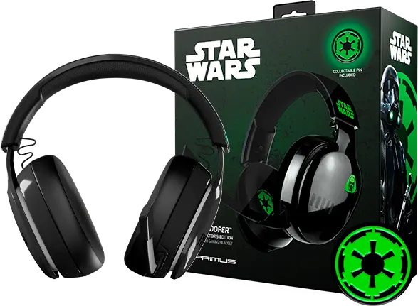 Audífono Gaming Primus Death Trooper ARCUS370W Inalámbrico, sonido HD, micrófono integrado y diseño cómodo para largas sesiones de juego.