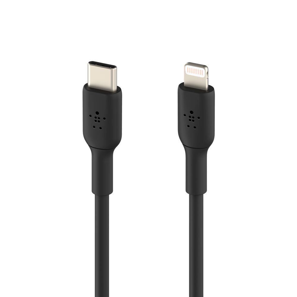 CABLE BELKIN BOOST CHARGE USB C TO LIGHTNING BRAIDED 1MTS BK IPHONE CAA004BT1MBK