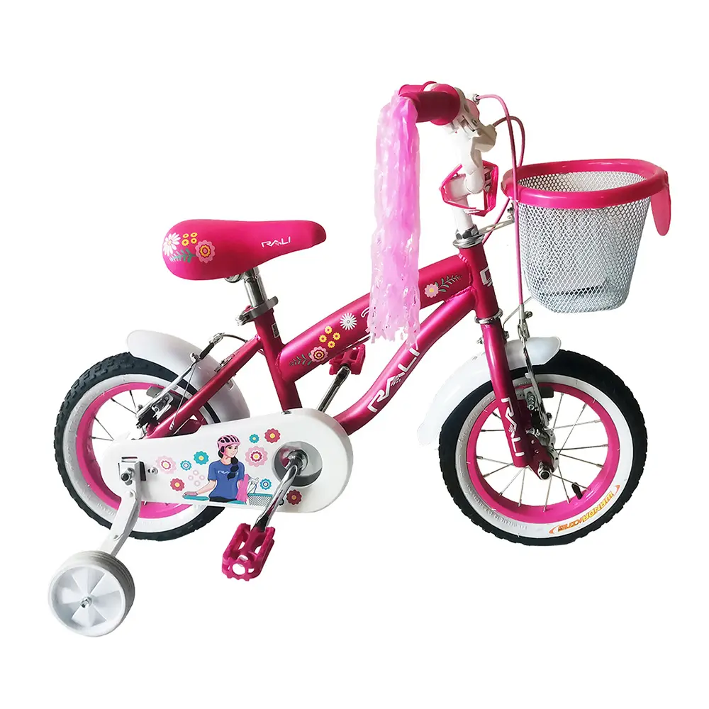 BICICLETA 12 RALI POLLY BEBE C/CANASTAS ROSADO 050056
