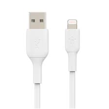 CABLE BELKIN BOOSTCHARGE USB A A LIGHTNING 3MTS. BLANCO CAA001bt3MWH