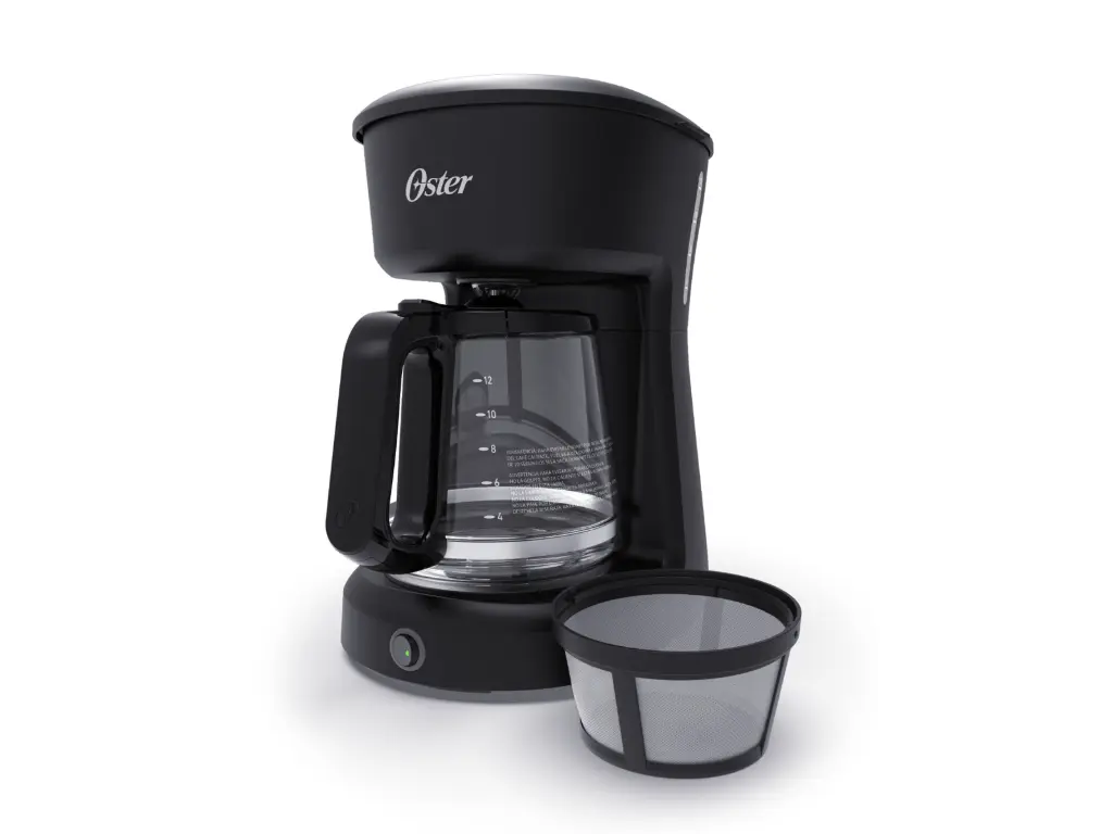 CAFETERA OSTER NEGRA 12 TAZAS POTENCIA DE 1000W BVSTDCS12BN 013