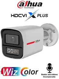 CÁMARA BALA IP WIZSENSE 4MP WIZCOLOR  FOCO FIJO, COLOR 24/7, IA INTELIGENTE, IP67, POE. DH-IPC-HFW2449TL-S-PRO