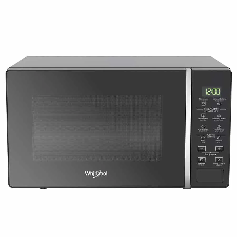 HORNO MICROONDAS WHIRLPOOL DE  0.7 PIES³  NEGRO   PANEL DIGITAL MOD. WM1807B