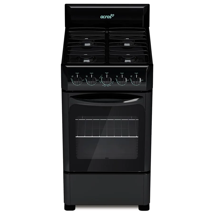 ESTUFA ACROS 4 QUEMADORES 20PULGADAS NEGRA LNAW1001B 100091