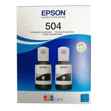 BOTELLA DE TINTA EPSON 2 PACK TINTA NEGRA L4160 L6161 L6171 L14150 L4260 T504120-2P