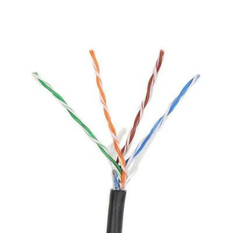 METRO DE CABLE EXTERIOR CAT5E (100% COBRE), NEGRO DAHUA