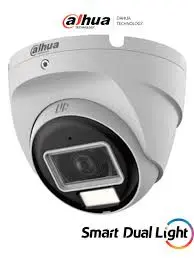 CÁMARA DOMO DE 2 MEGAPÍXELES SMART LIGTH 40MTS AUDIO BIDIRECCIONAL DH-HAC-HDW1200TQN-IL-T