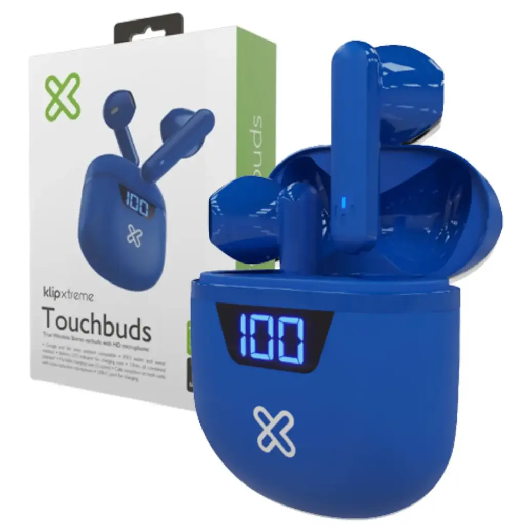 AUDIFONO KX ERBDS WLS BT 12HR IN EAR TWS W/CHARG.CASE AZUL KTE-006BL