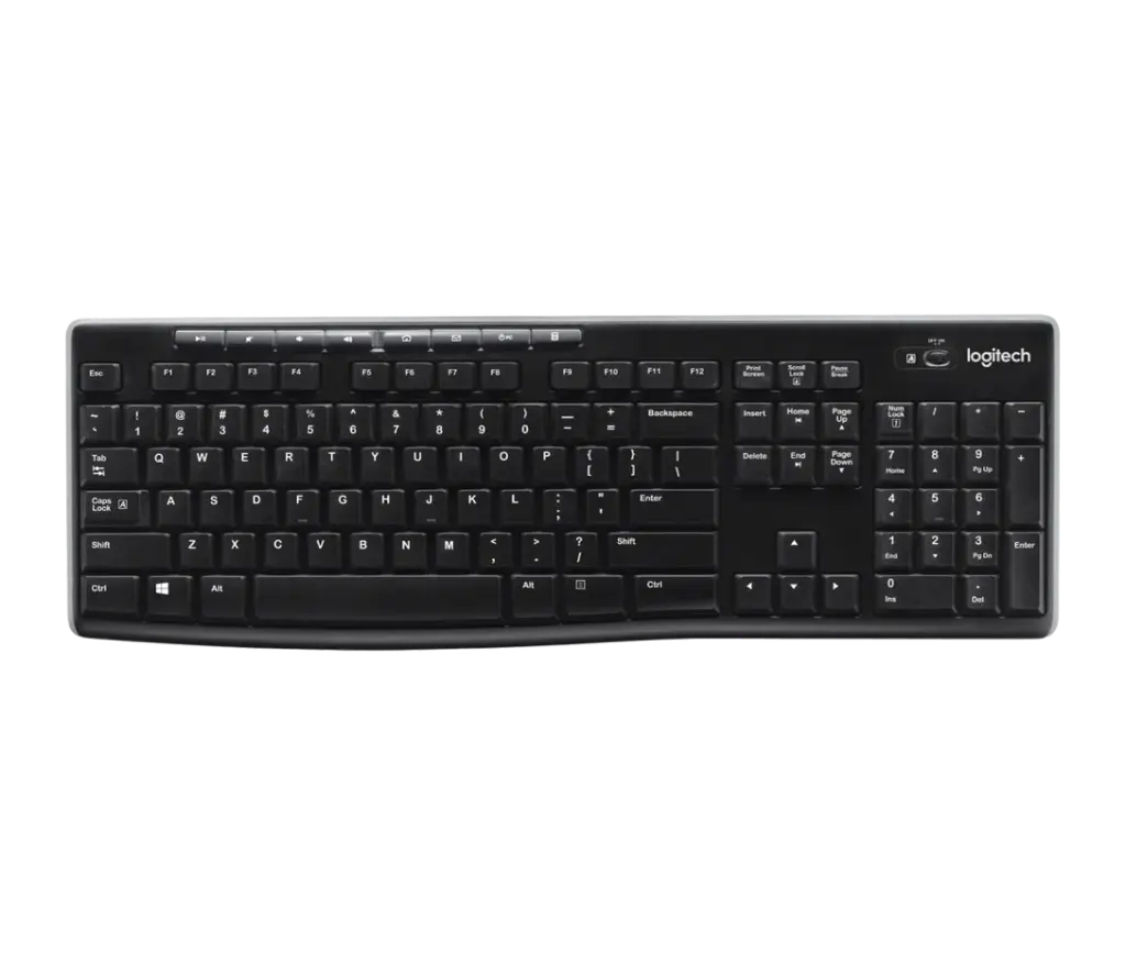 TECLADO LOGITECH CORDLESS K270 KYBD SPANISH BLACK UNIFYING 2.4GHZ 920-004426