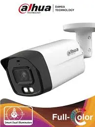 CÁMARA DH HAC HFW1200TLMN IL A BULLET PLASTICA DE 2MPX 40 IR ILUMINACIÓN DUAL INTELIGENTE   FULL COLOR CON AUDIO DH-HAC-HFW1200TLMN-IL-A