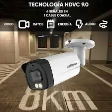 CÁMARA DH HAC HFW1509TMN IL A BALA 5MPX, 40MTS IR FULL COLOR CON MICRÓFONO DH-HAC-HFW1509TMN-IL-A