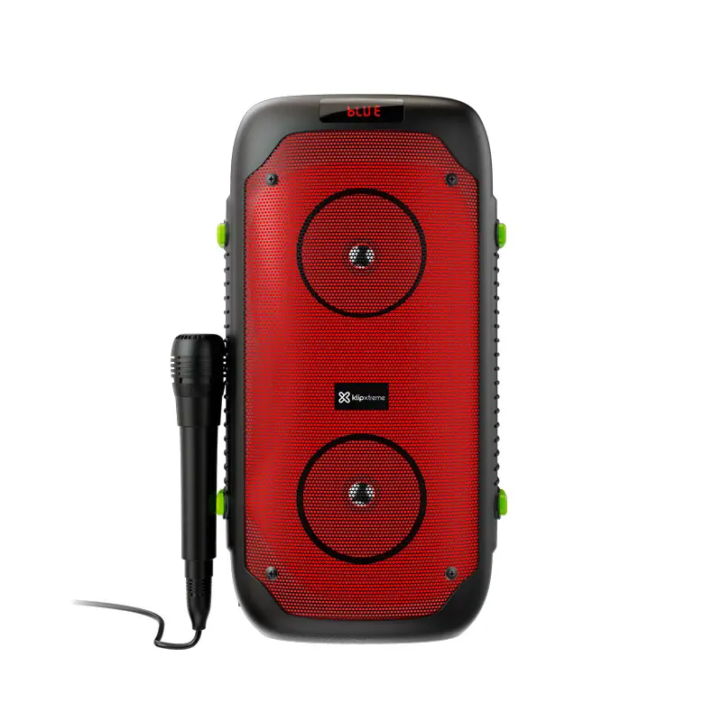 BOCINA KLIP XTREME SPKR WLS BT 2X4IN ALTAVOZ LLAMA LED PORTÁTIL KLS-100