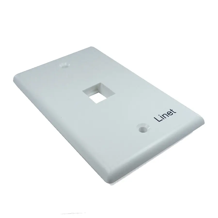 PLACA DE REGISTRO 1 PUERTO LINET BLANCO EPA007