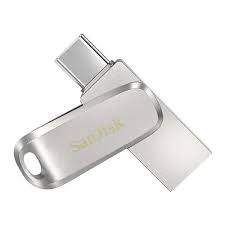 MEMORIA USB SANDISK ULTRA DRIVE LUXE 128GB USB C COLOR PLATEADO FLAUD-SN-UDL12P