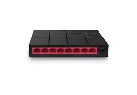 SWITCH DE ESCRITORIO 8 PUERTOS MERCUSYS MS108G 10/100/1000 PLUG N PLAY GREEN ETHERNET TPL143
