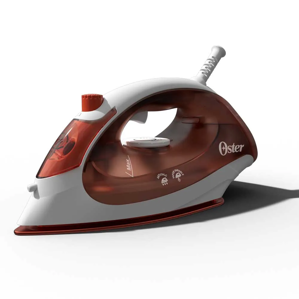 PLANCHA DE VAPOR  OSTER COMPACTA SUELA ANTIADHERENTE VAPOR VARIABLE, ANTICALCIO ROCIO   ROJO GCSTBS5004 013