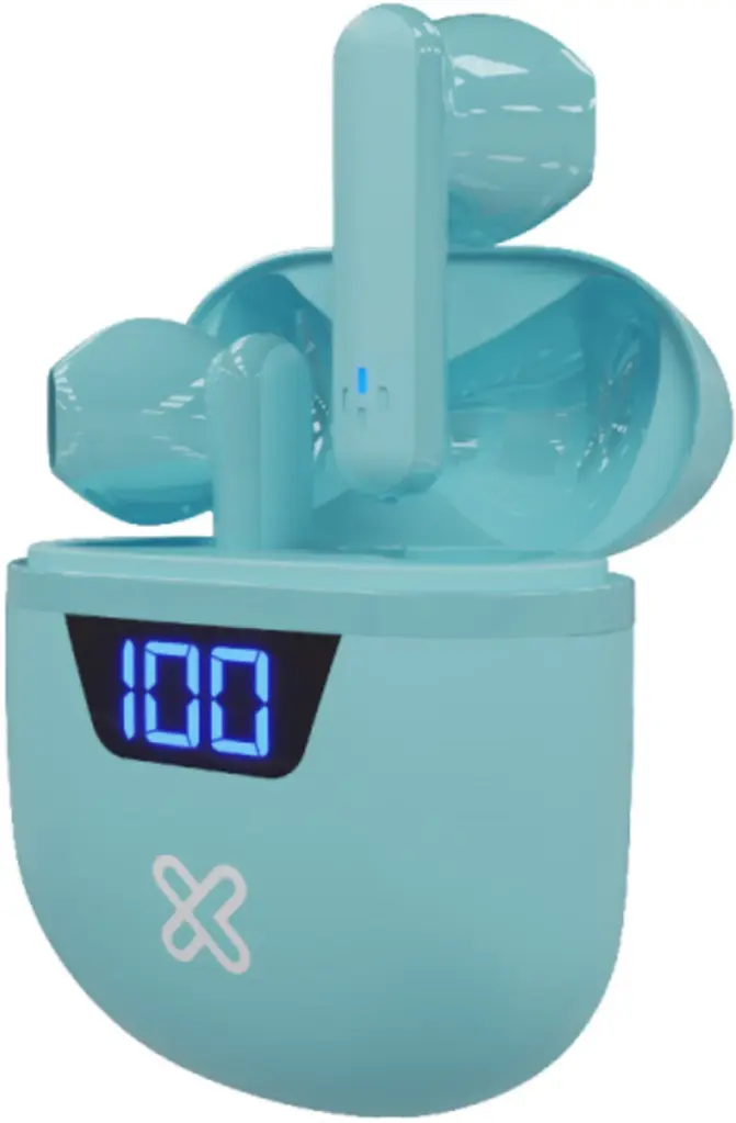 AUDIFONO KX ERBUDS WLS BT 12HR IN EAR TWS W/CHARG.CASE AQUA KTE-006AQ 