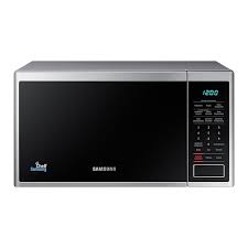 HORNO MICROONDAS SAMSUNG DE 1.1 PIES CERÁMICA ECO MODE POWER DEFROST PLATEADO MS23J5133AT/AP