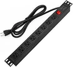 PDU PARA GABINETES SPRYWIRE DE 10 PUERTOS CON PROTECTOR DE SOBRECARGAS SW-PD10