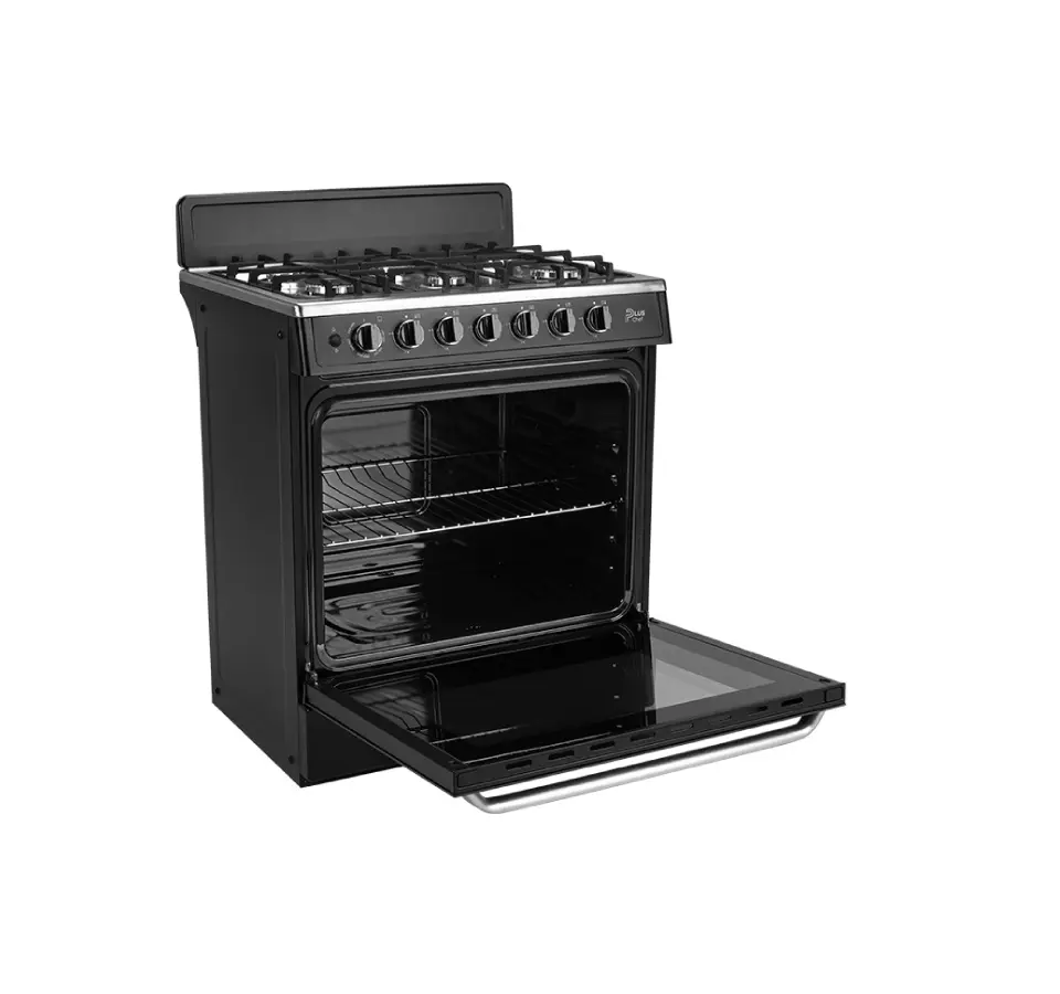 ESTUFA MIDEA 30 PULGADAS NEGRA 6 HORNILLAS MGS30FS1BEABB