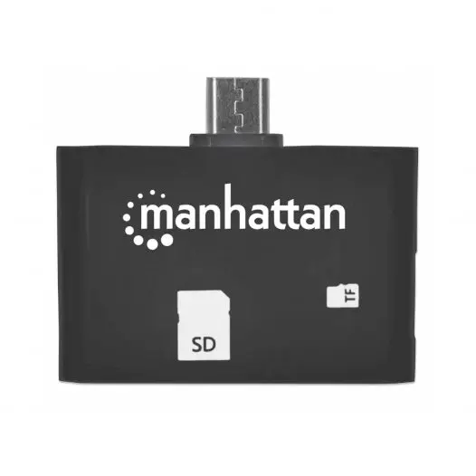 LECTOR DE MEMORIA EXTERNA MANHATTAN 406208 SD A MICROUSB OTG