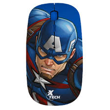 MOUSE XTECH MARVEL CAPTAIN AMERICA WIRELESS 100D XTM M340CA XTM-M340CA