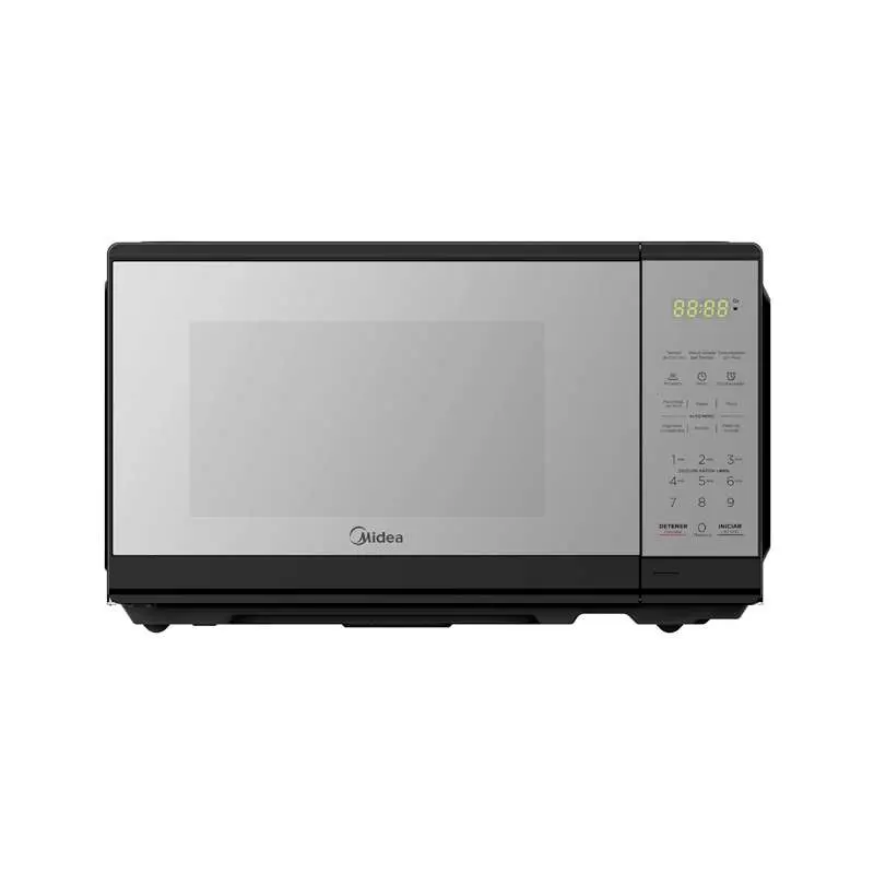 HORNO MICROONDAS MIDEA 0.7 PIES PUERTA ESPEJO MOD. MMDF07S2MB NEGRO