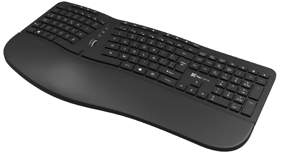 TECLADO INALAMBRICO KX KBK 530S WIRELESS KEYBOARD SPANISH ERGONOMIC KBK-530S