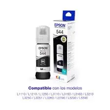 BOTELLA DE TINTA EPSON NEGRO T544120 INK L1110 L3110 L3150 L5190 