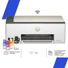 Impresora Multifuncional HP Smart Tank 583 MF-HP-SM583WIFI Sistema de tinta continua, impresión 12 PPM negro / 5 PPM color, escáner integrado y conexión USB/Wi-Fi.