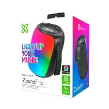 BOCINA KLIPXTREME LUCES LED MANOS LIBRES PARA LLAMADA USB C MICROSD PEQUEÑA KBS-250BK