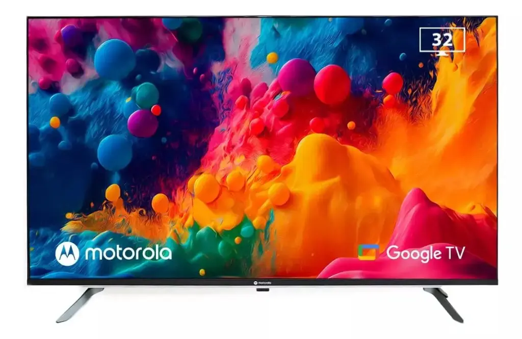 TELEVISOR MOTOROLA 32"  HD GOOGLE TV SIN MARCO CONTROL POR VOZ MOT32HLE11