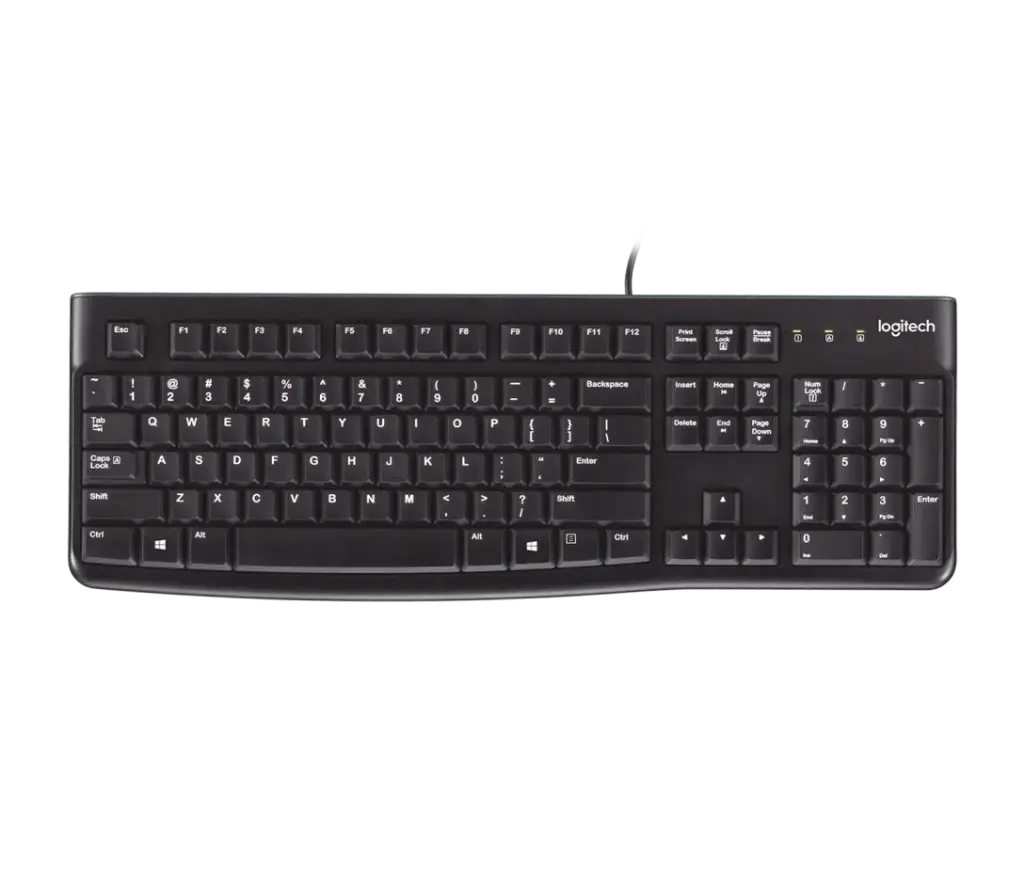 TECLADO LOGITECH KEYBOARD K120 SPN BLACK USB 920-004422