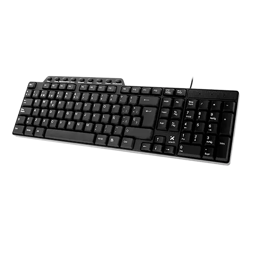 TECLADO CON CABLE XTECH KYBD WRD MM USB SPA XTK-160S BLACK ID222CTK03