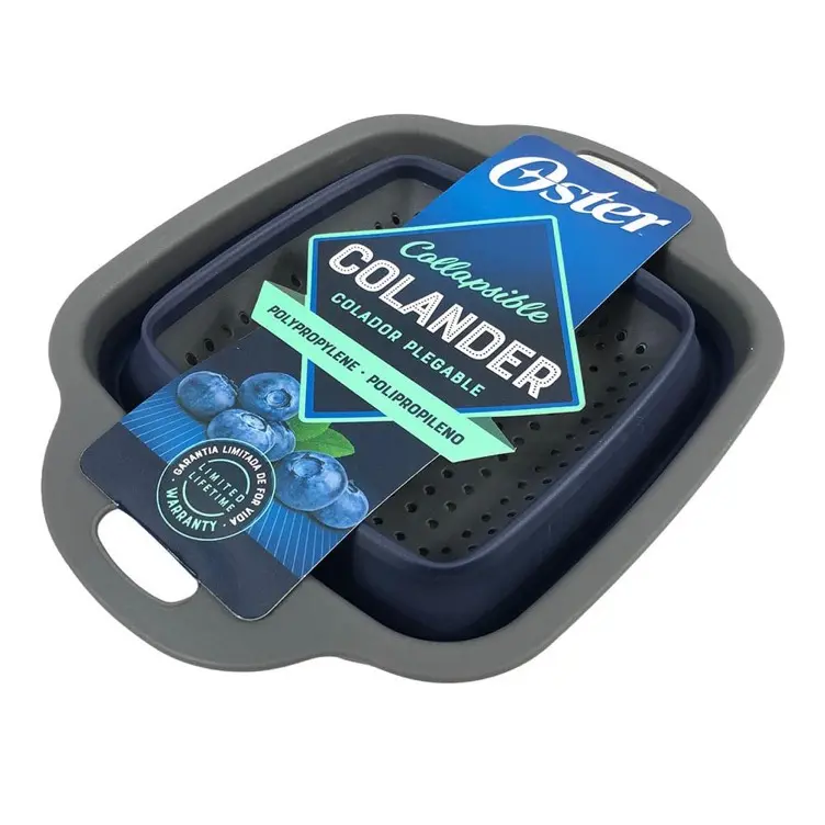 COLADOR PLEGABLE 6.5 IN, BLUE/GREY POLYPROPYLENE, OSG BLUEMARINE 130001.01