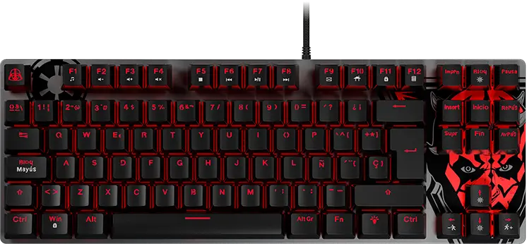 TECLADO PRIMUS GAMING DARK SIDE BALLLISTA81T KB WRD ESP PKS S08 ID000PGL22