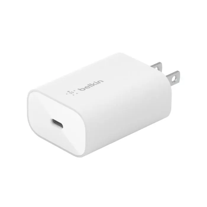 CARGADOR CUBO BELKIN 25W AC CHARGER USB C PD 3.0 PPS WALL CHARGER WHITE AC406BLK51