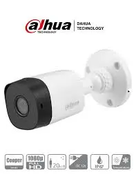 CÁMARA DE 2MPX BALA SIN AUDIO, 20MTS IR TIPO IR HDCVI DH-HAC-B1A21N
