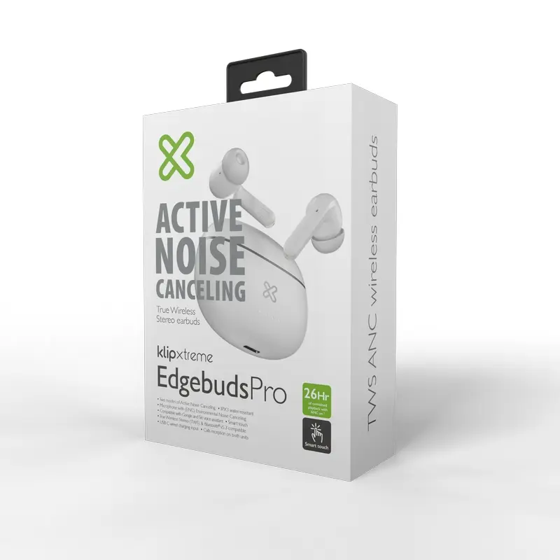 AUDIFONO KLIP XTREME BLUETOOTH TWS CANCELACION RUIDO BLANCO KTE-750WH