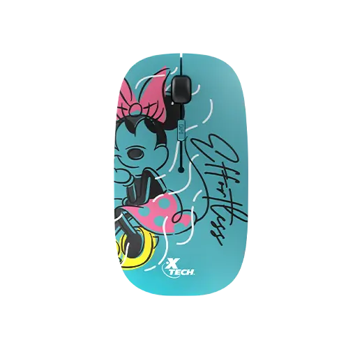 MOUSE INALAMBRICO XTECH MINNIE MOUSE 1600DPI TURQUESA XTM D340MM WLM-XT-M340MM