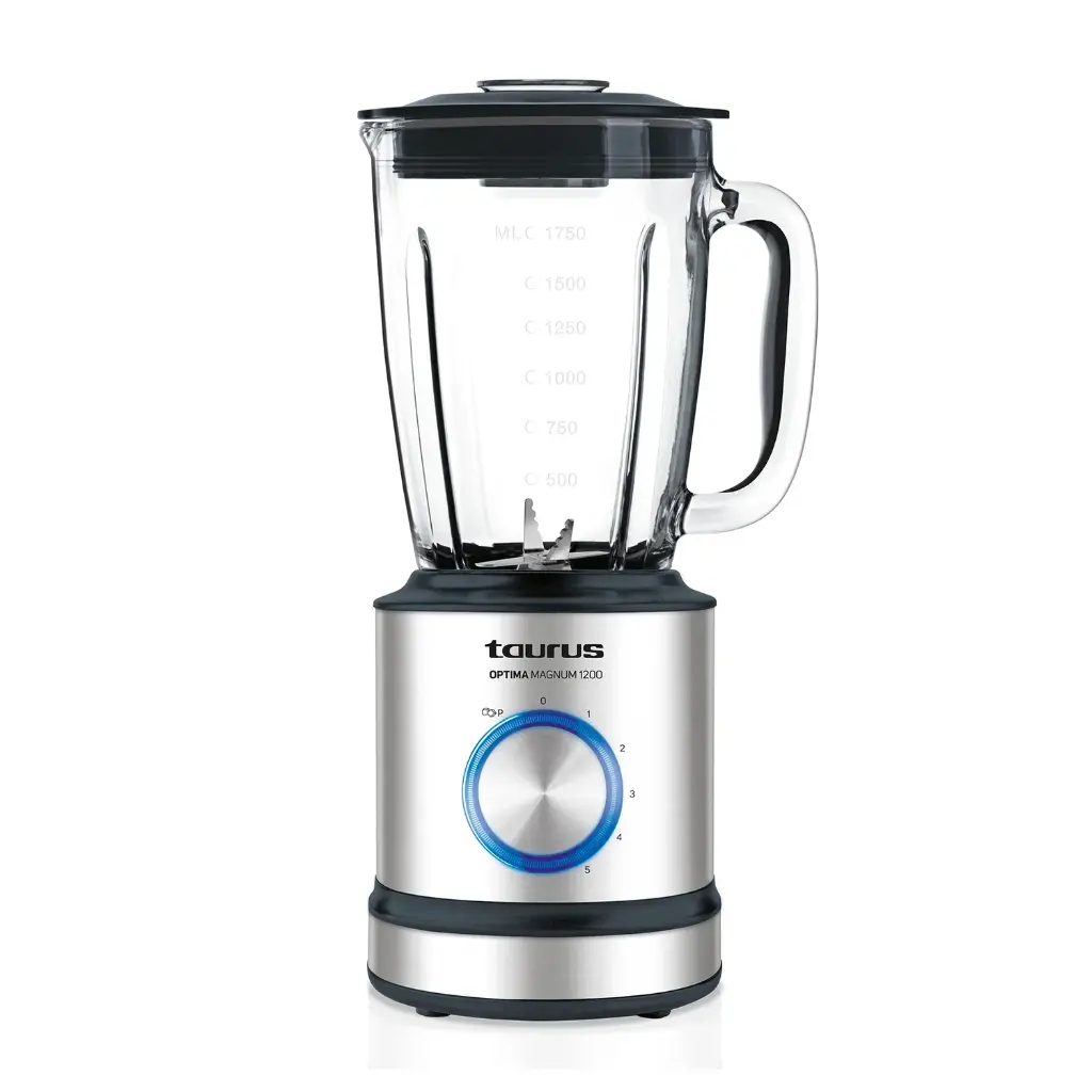 LICUADORA TAURUS OPTIMA MAGNUM 1200W 5 VELOCIDADES 1.75LTS INOXIDABLE 030058