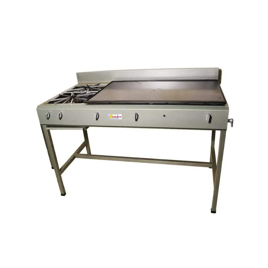 ESTUFA INDUSTRIAL PLANCHA CON 2 QUEMADORES SUPER COCINA C236 090004