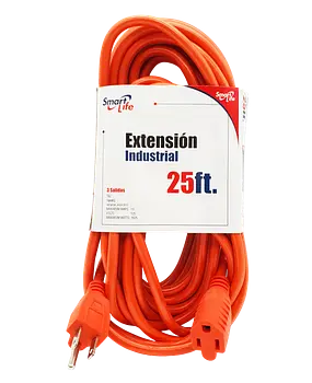 EXTENSION ELECTRICA DECO NARANJA  025FT DEC0052