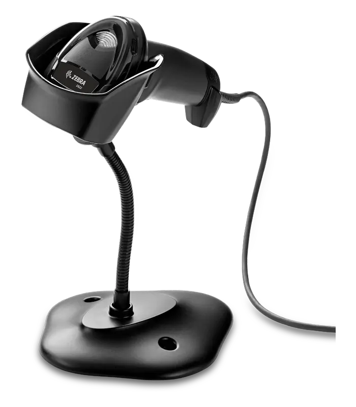 LECTOR DE CODIGOS ZEBRA DS2208SR BLACK 2D USB CABLE KIT W/STAND ALAMBRICO DS2208-SR7U2100SGW